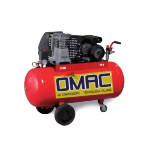 COMPRESSEUR AIR 100L 220V HP2 + MG28 TETE FONTE OMAC