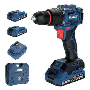 Perceuse-visseuse 20V sans fil double batteries APT