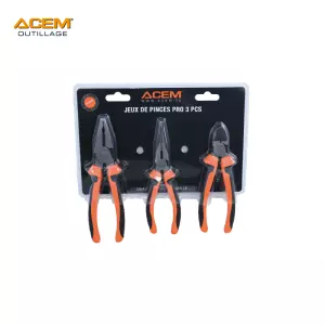 Jeu de 3 pinces pro acem